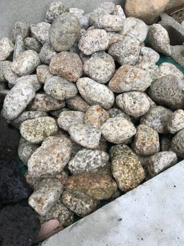 庭のゴロタ石の写真